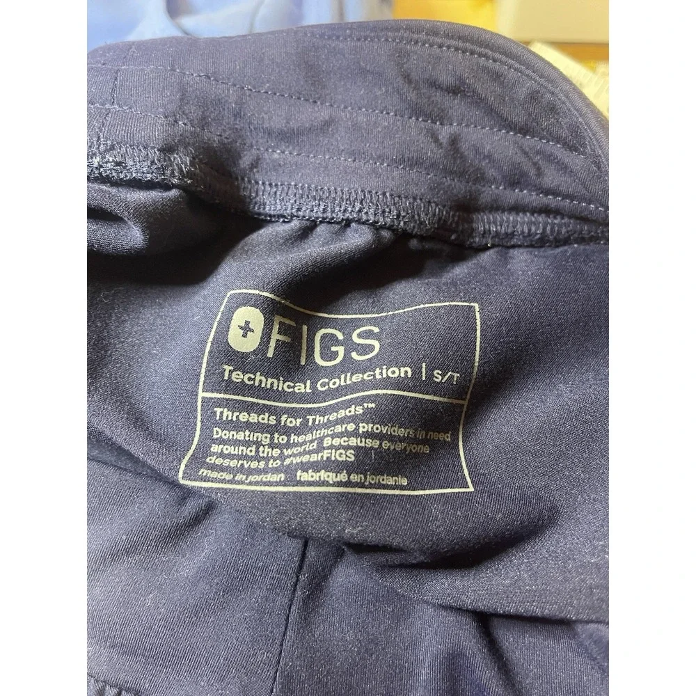 Figs Scrub Pants Tech Collection Lot Of 2 Women's Size Small Blue/Black